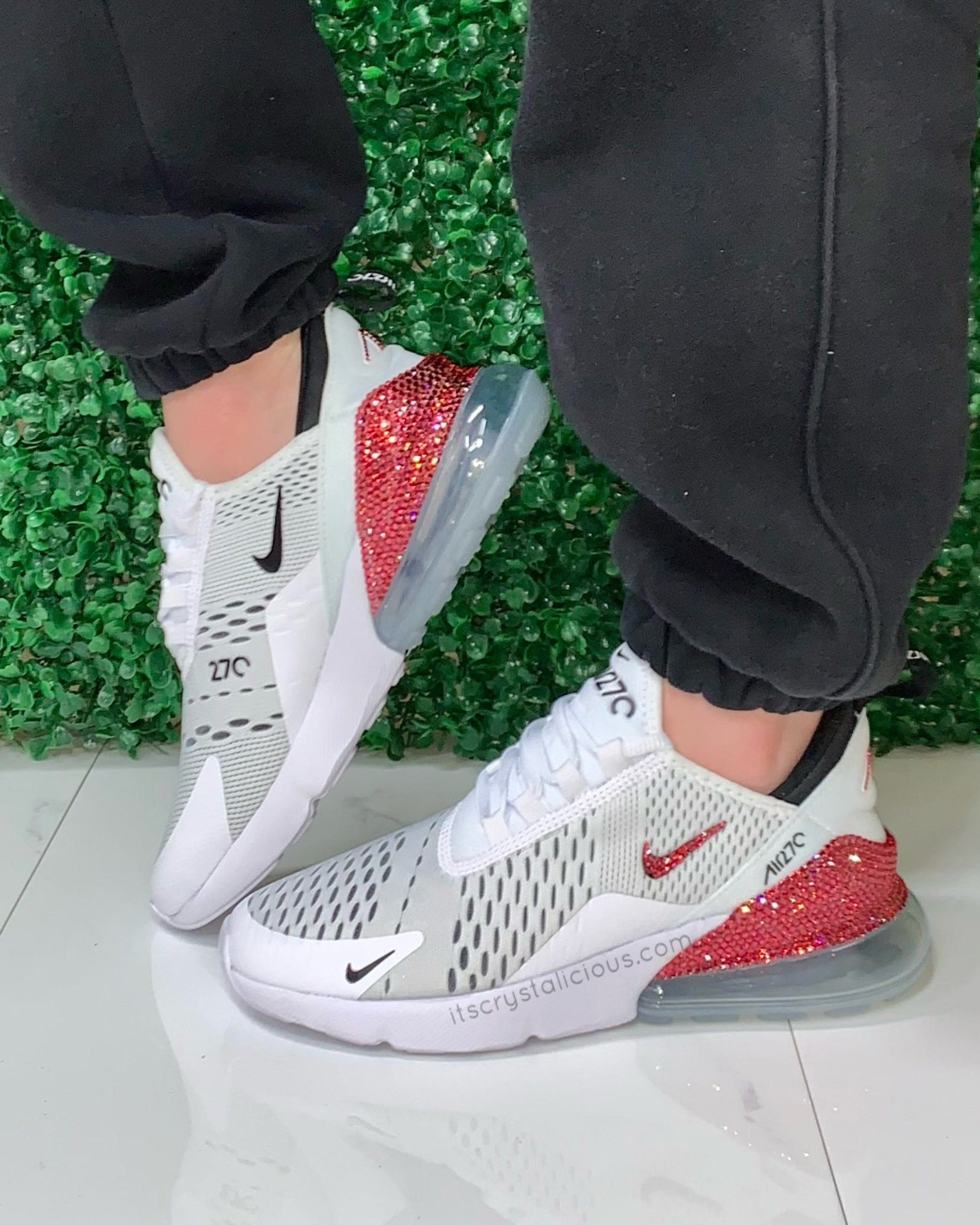 Nike Air Max 270 White/Black/Indian Pink * - It's Crystalicious®