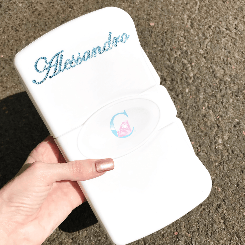 Nappy Wipe Holder - Name * - It's Crystalicious®