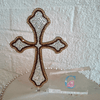 6" Cross Cake Topper - Double Outlined * - It's Crystalicious®