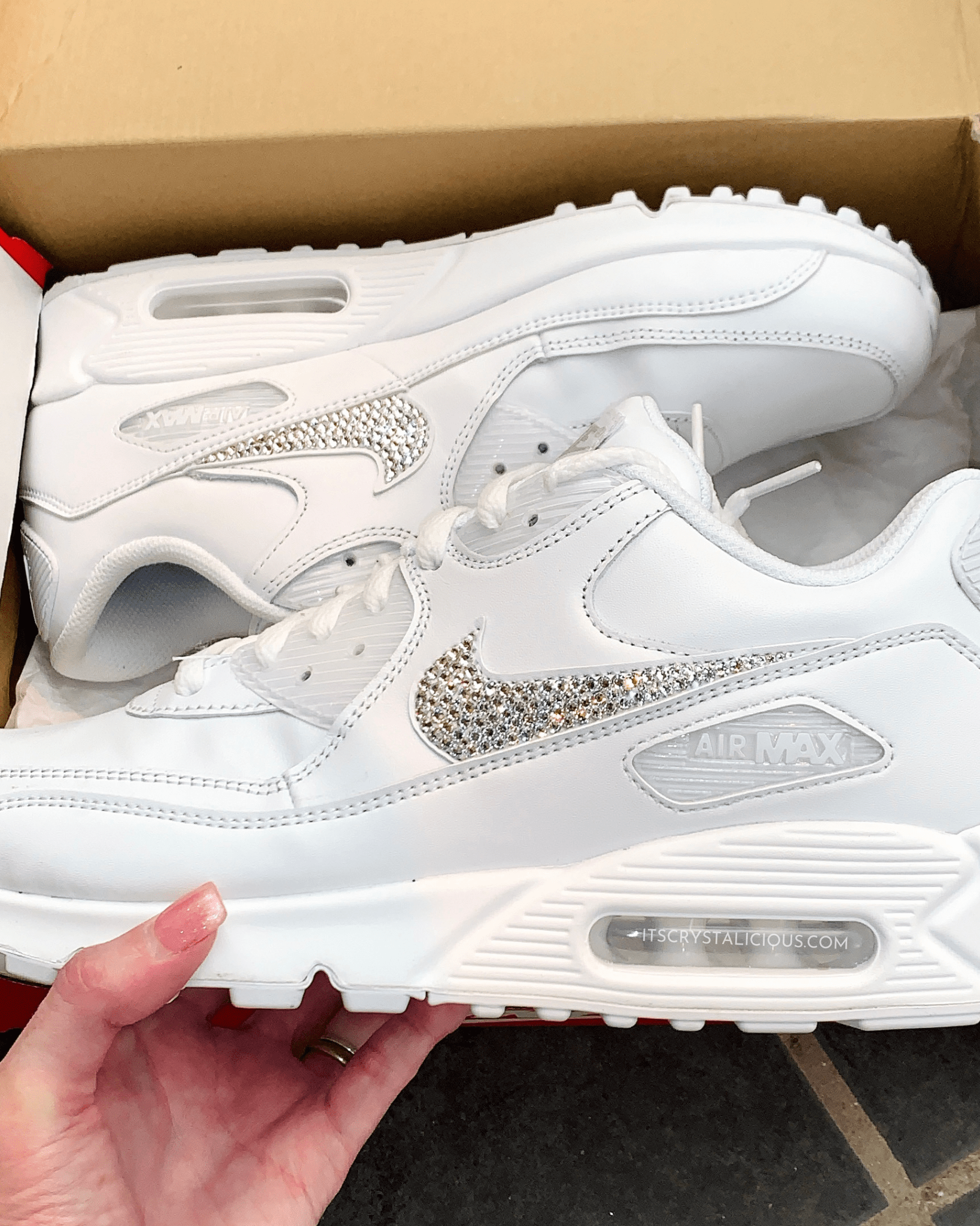 Nike Air Max 90 - White/Crystal* - It's Crystalicious®