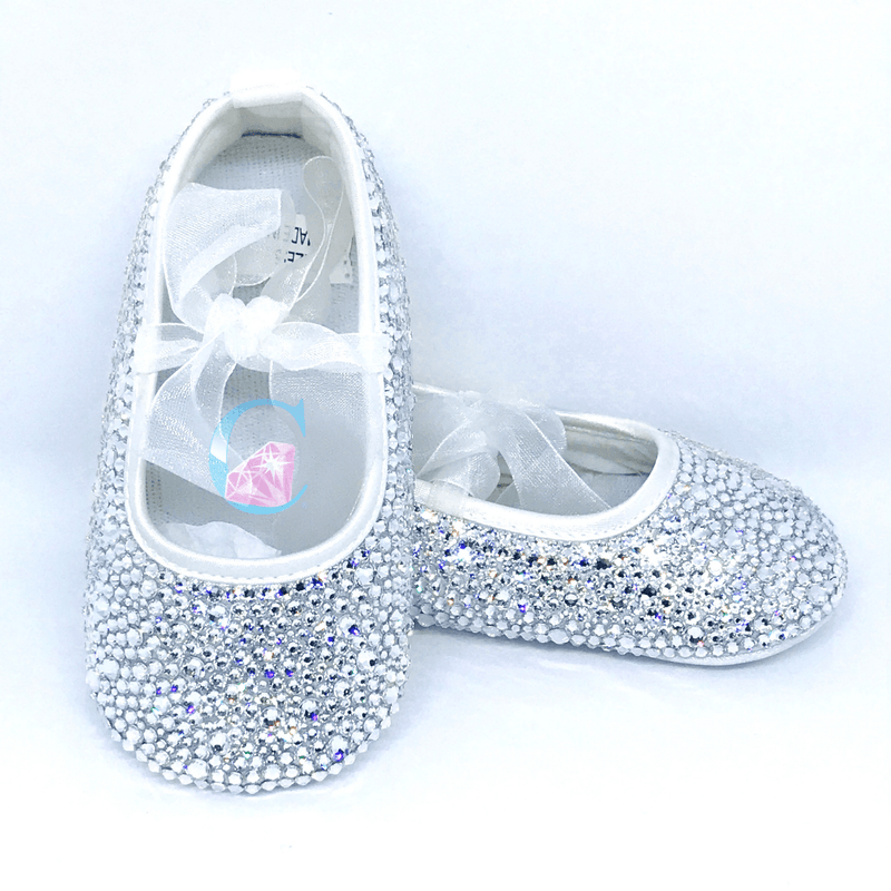 Baby Christening Flowergirl Pram Shoes - Clear* - It's Crystalicious®