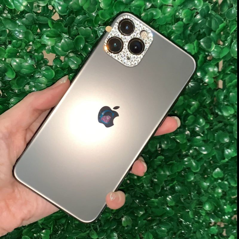 iPhone Lens Cover - Silver/Crystal*