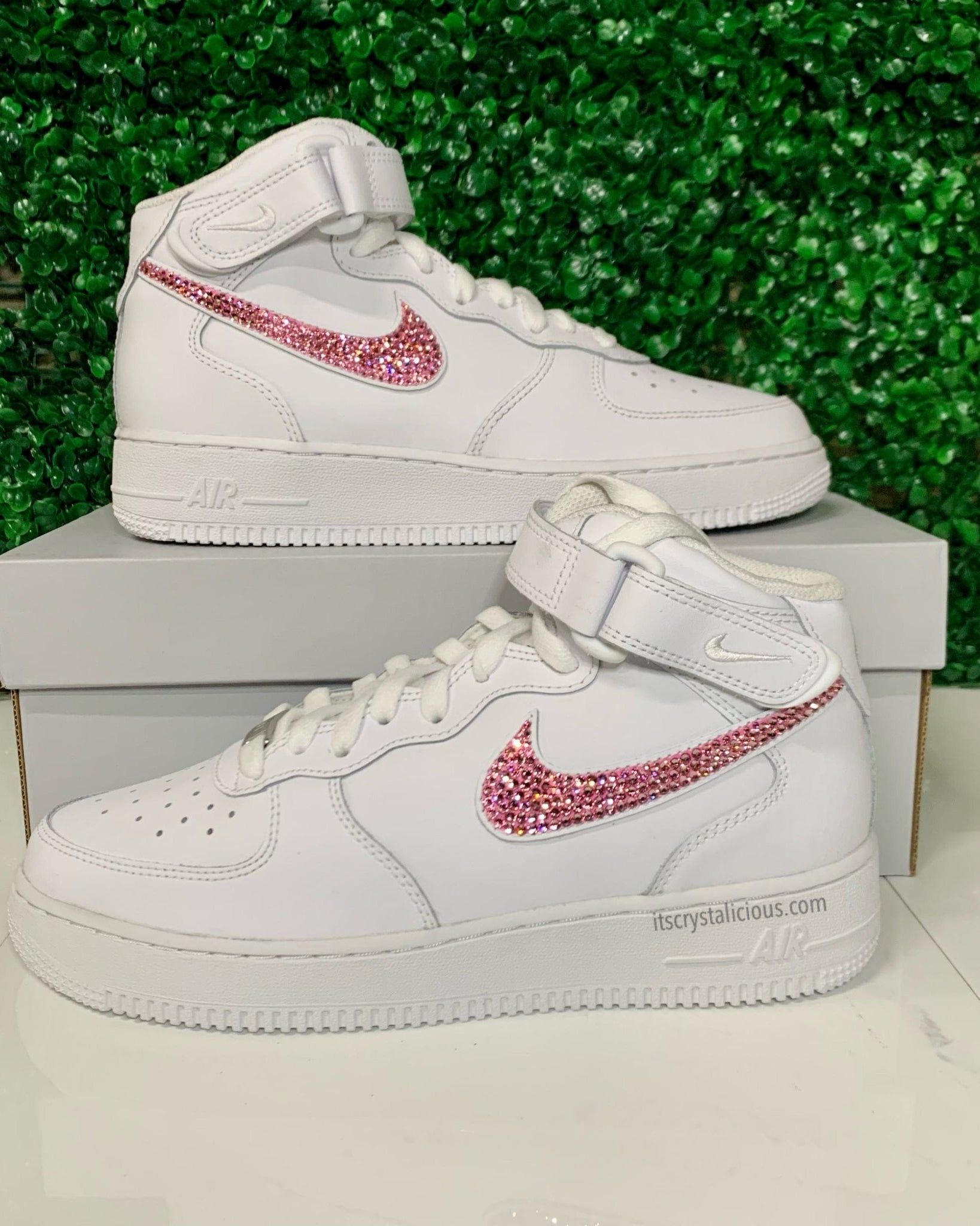 Nike Air Force 1 Mids - Lt Rose* - It's Crystalicious®