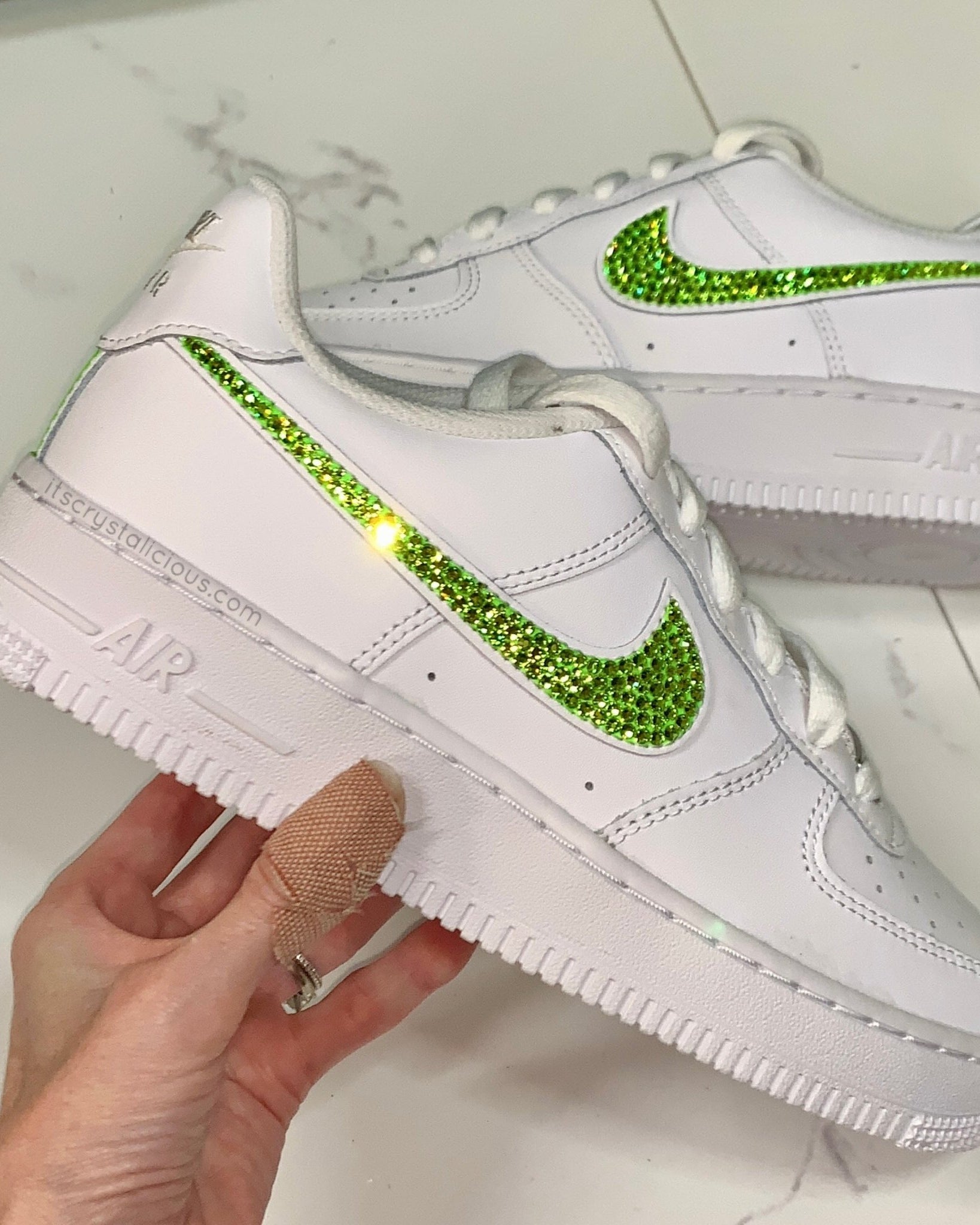 Nike Air Force 1 - Limecicle* - It's Crystalicious®