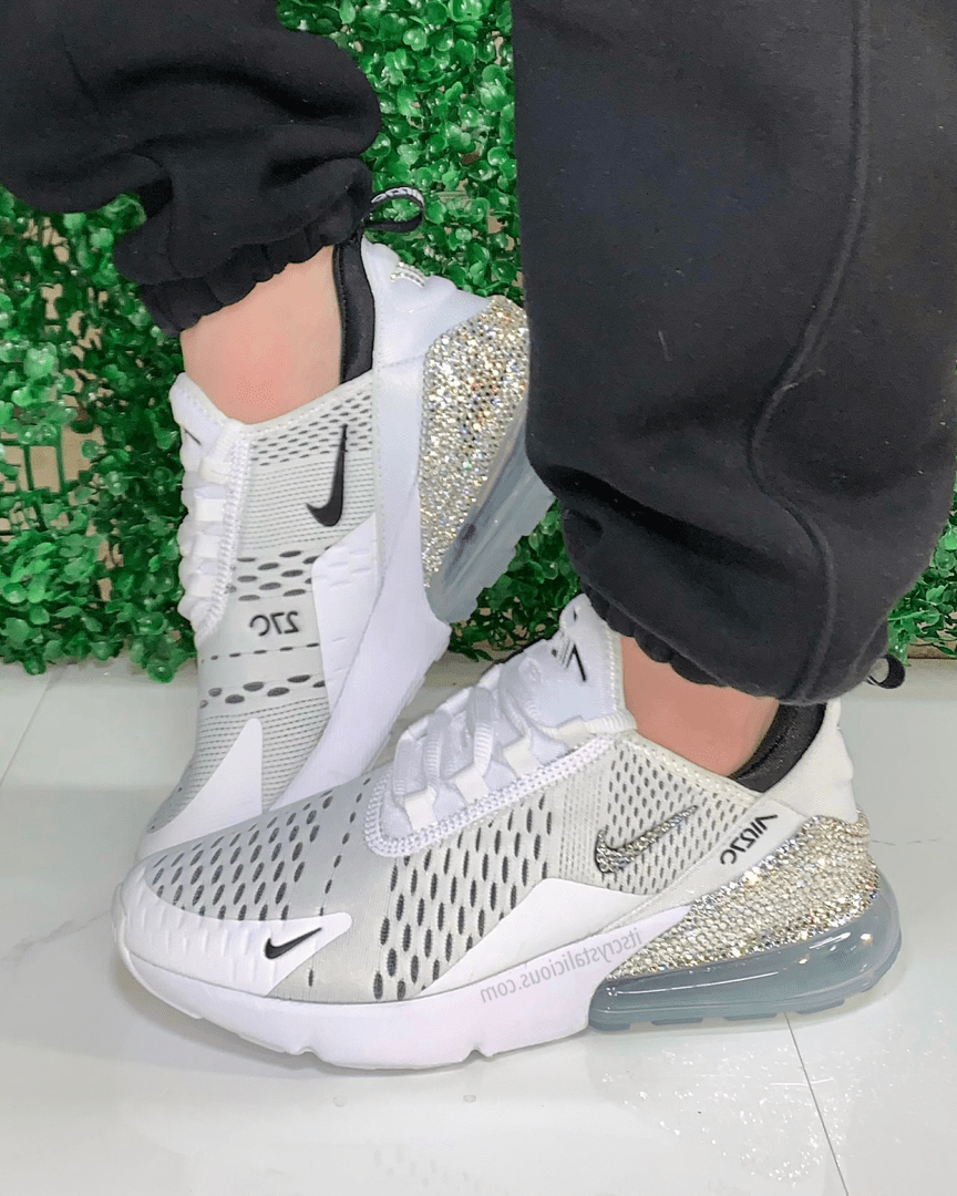 Nike Air Max 270 White/Black/Crystal * - It's Crystalicious®