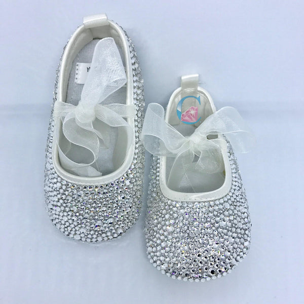 Baby Christening Flowergirl Pre-walker Pram Shoes * - It's Crystalicious®