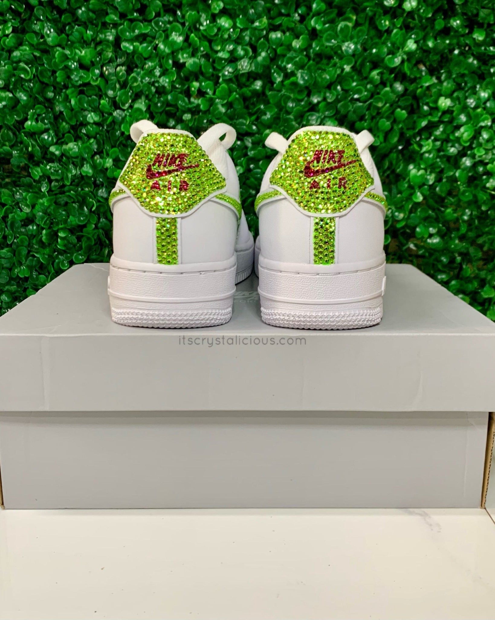 Nike Air Force 1 - Ticks/Heel Cap Lime/Ruby * - It's Crystalicious®
