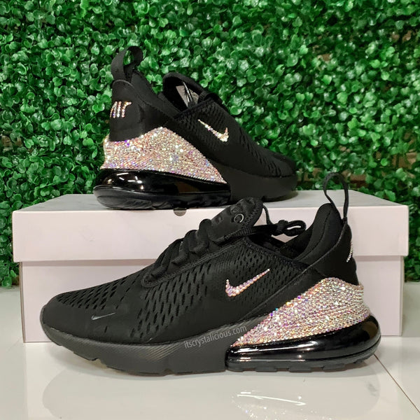 RTS - Nike Air Max 270 Triple Black/Crystal AB - Size US 7.5/6Y*