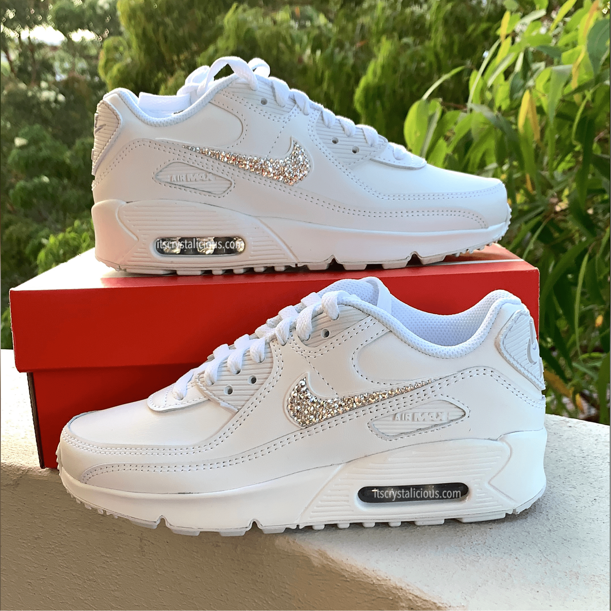 Nike Air Max 90's White* – It's Crystalicious®