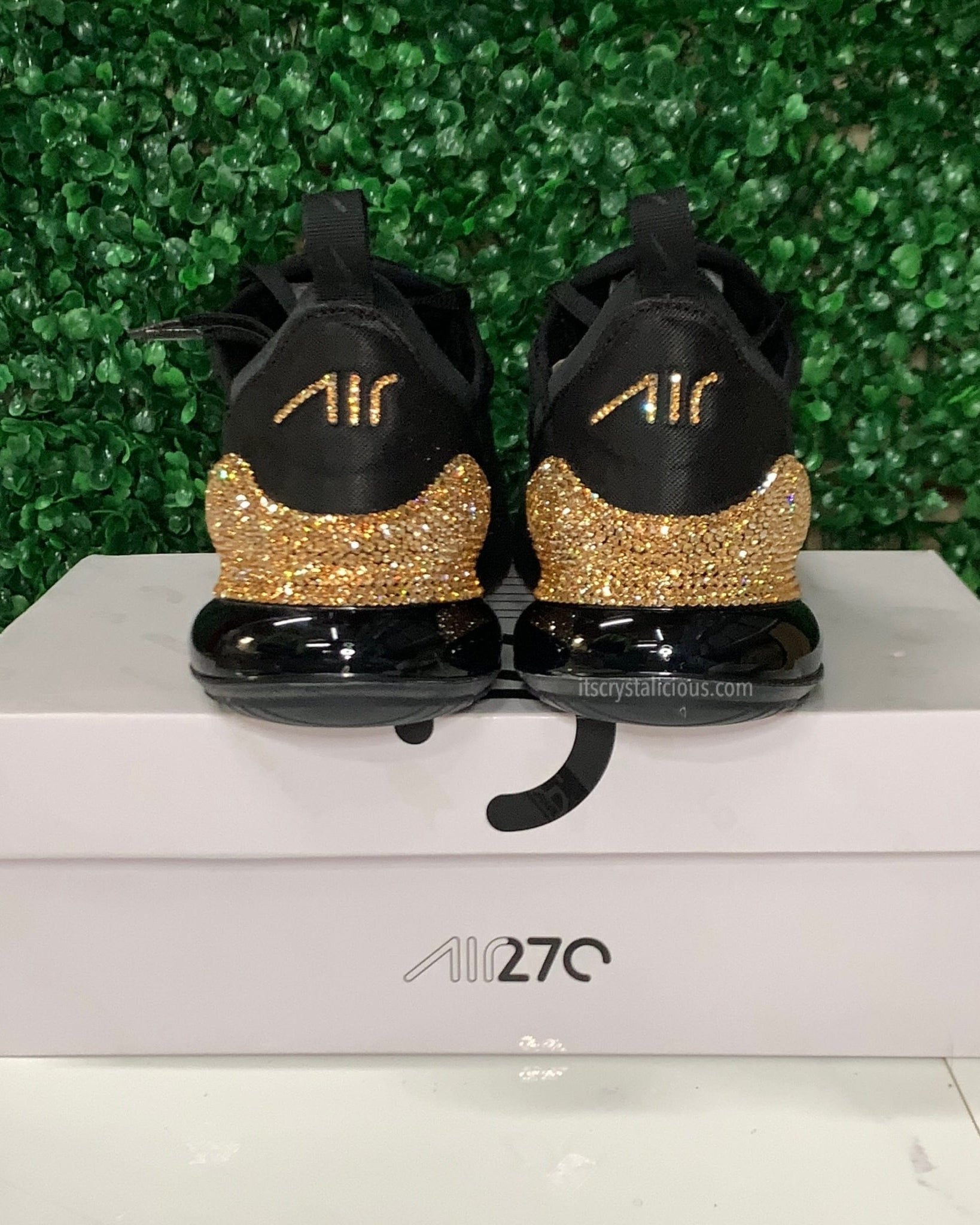 Nike Air Max 270 Triple Black/Golden Honey * - It's Crystalicious®