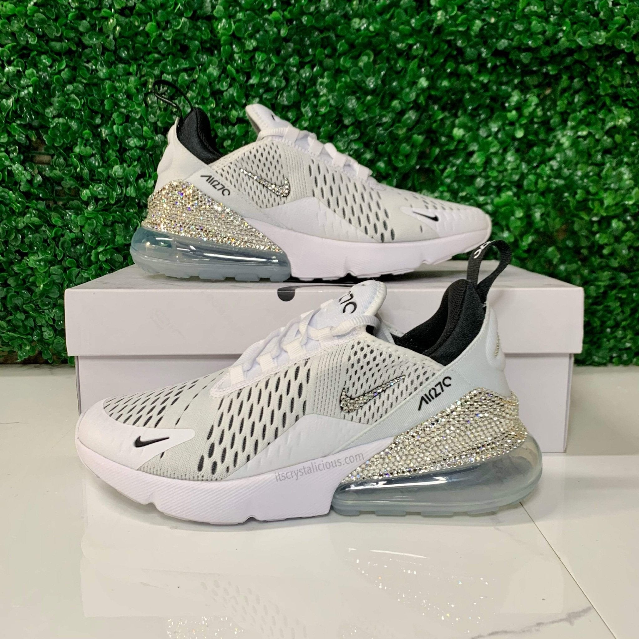 Nike Air Max 270 White/Black/Crystal * - It's Crystalicious®