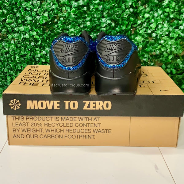 Crystal Black Nike Air Max 90’s - Back/Ticks*