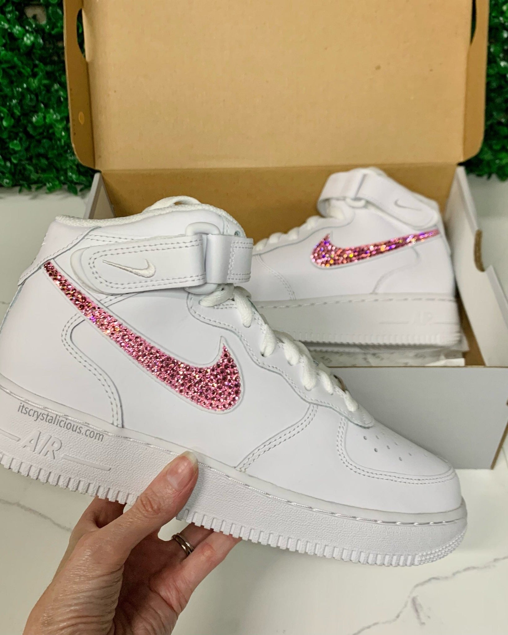 Nike Air Force 1 Mids - Lt Rose* - It's Crystalicious®
