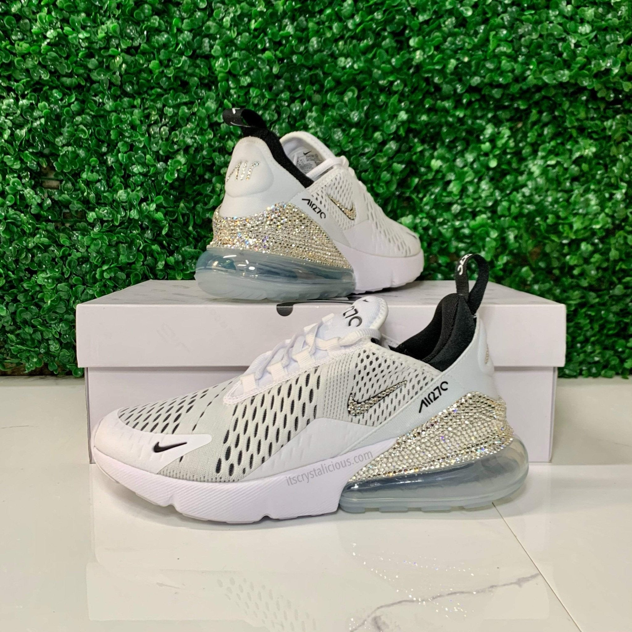 Nike Air Max 270 White/Black/Crystal * - It's Crystalicious®