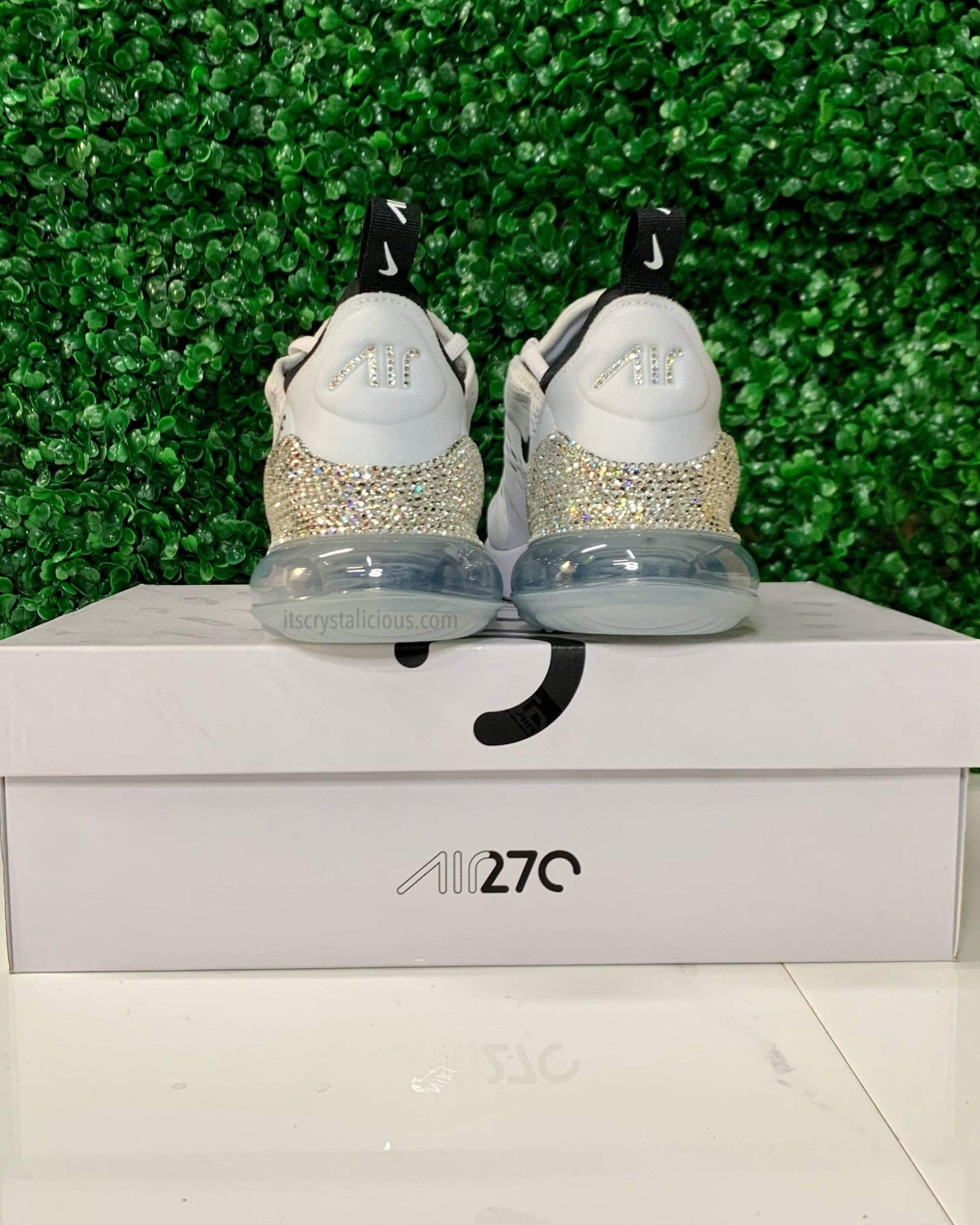 Nike Air Max 270 White/Black/Crystal * - It's Crystalicious®