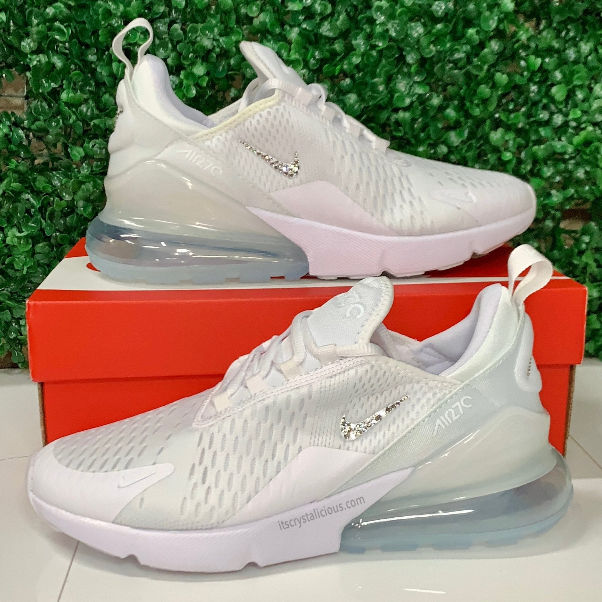 Nike Air Max 270 White/Crystal - Minimal* - It's Crystalicious®