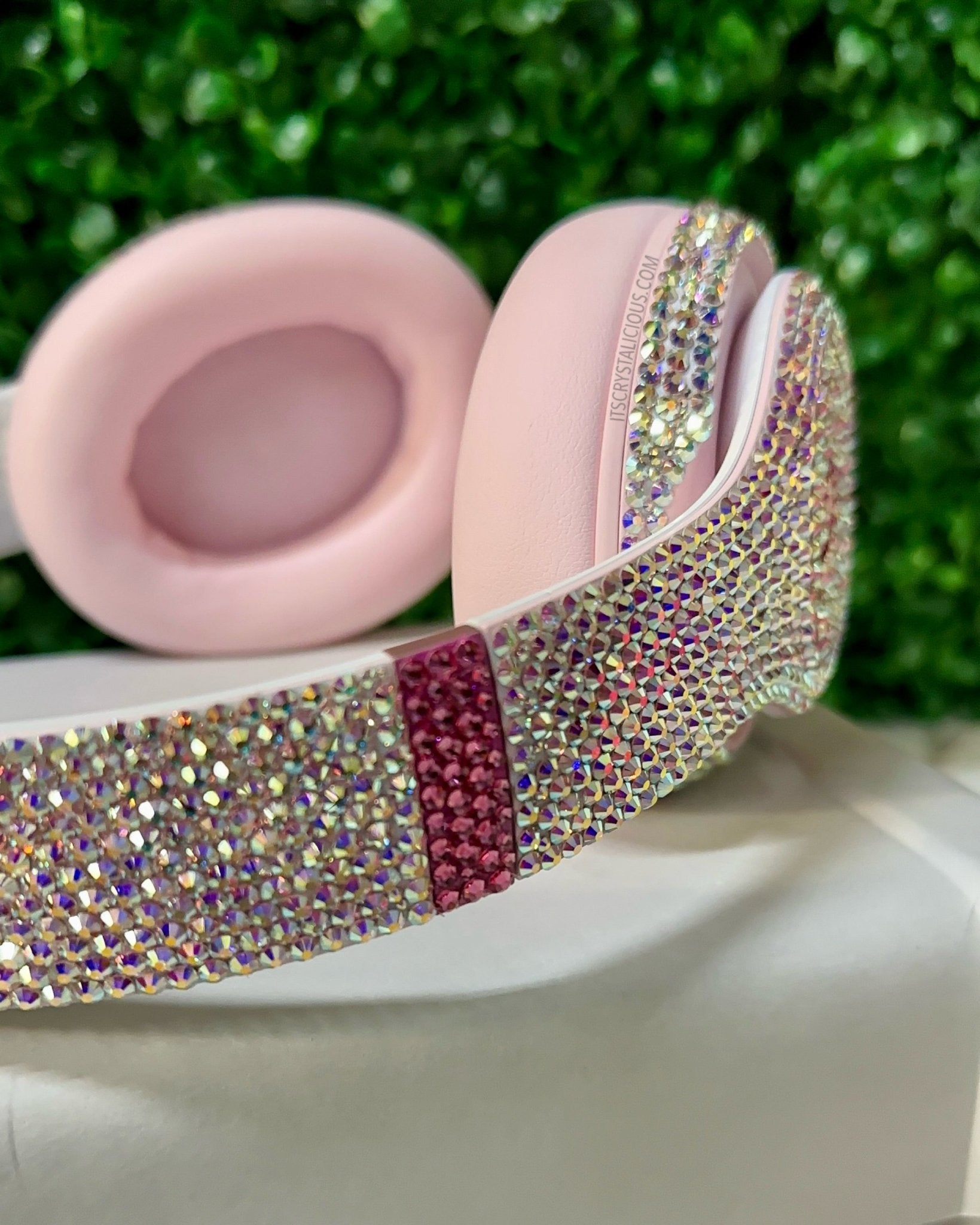 Limited Edition Soft Pink Beats By Dre Crystal Headphones - Studio Pro * - It's Crystalicious®