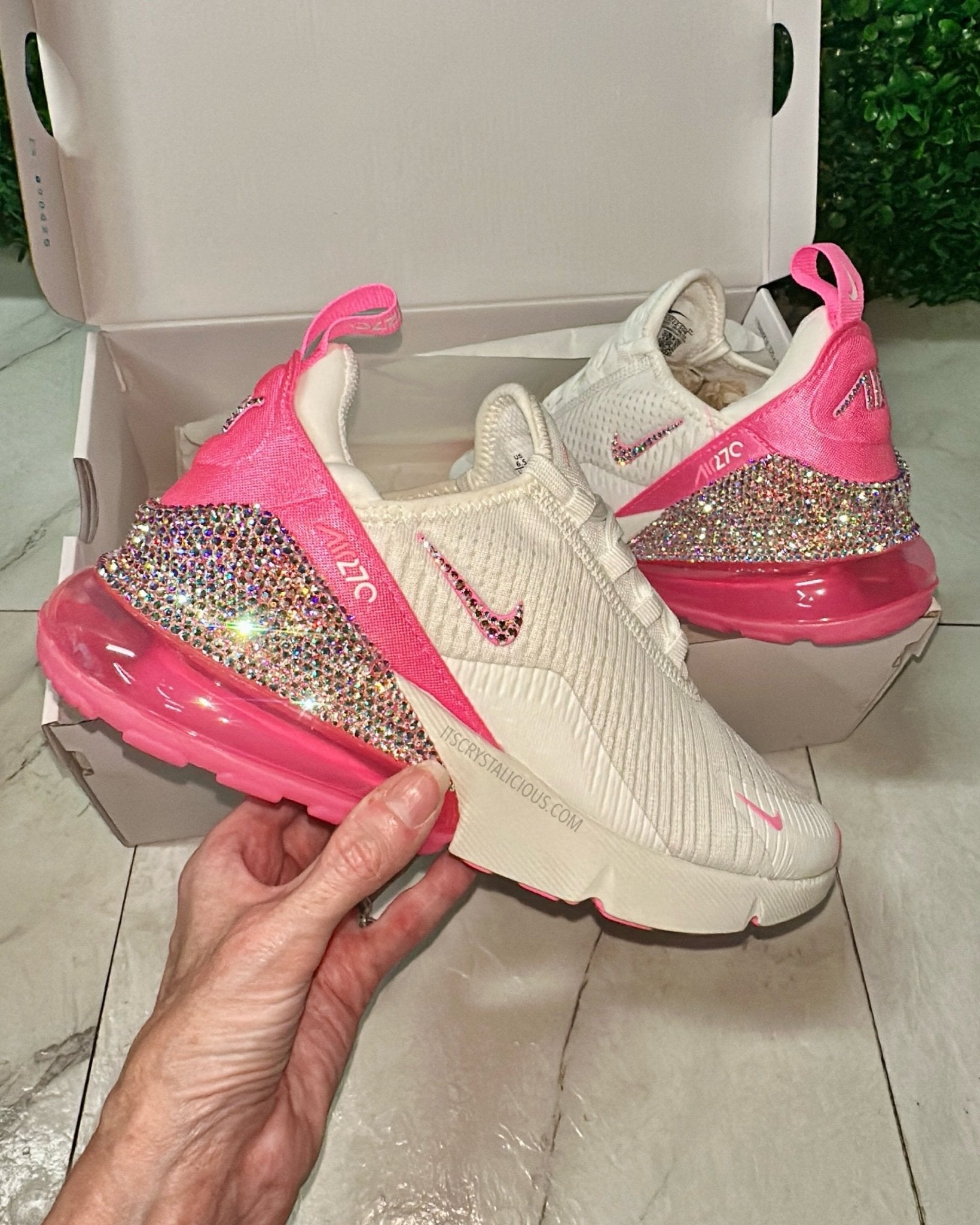 Nike Air Max 270 Pink Spell/Crystal AB* - It's Crystalicious®