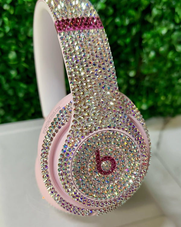Limited Edition Soft Pink Beats By Dre Crystal Headphones - Studio Pro * - It's Crystalicious®