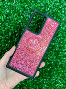 Multi Crystal Grip Bumper Phone Cover - Black/Rose AB * - It's Crystalicious®