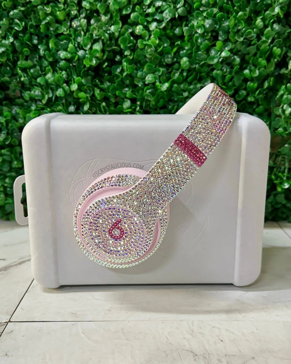 Limited Edition Soft Pink Beats By Dre Crystal Headphones - Studio Pro * - It's Crystalicious®