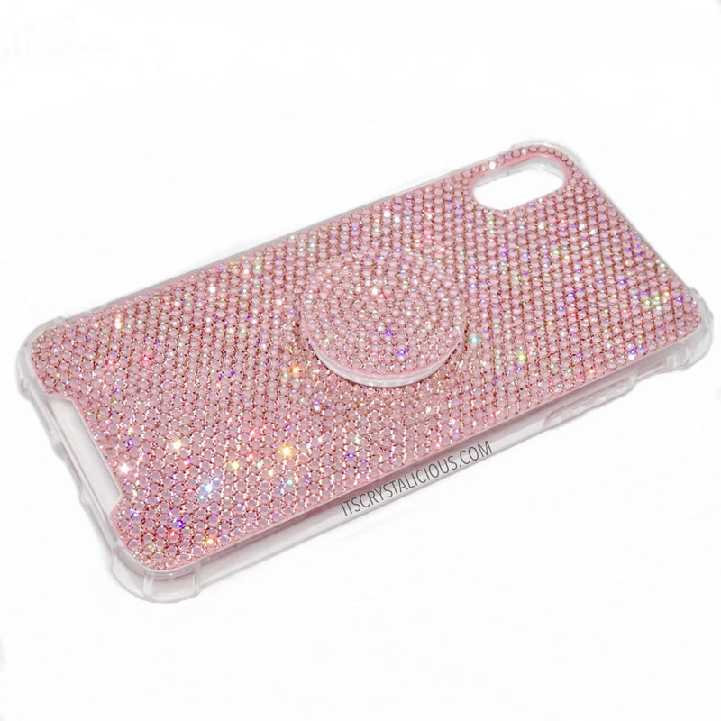 Crystal Grip Bumper Phone Cover - Vintage Rose/Clear *