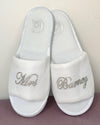 Personalised Crystal Bridal Slippers - Crystal *