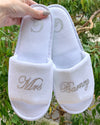 Personalised Crystal Bridal Slippers - Crystal *