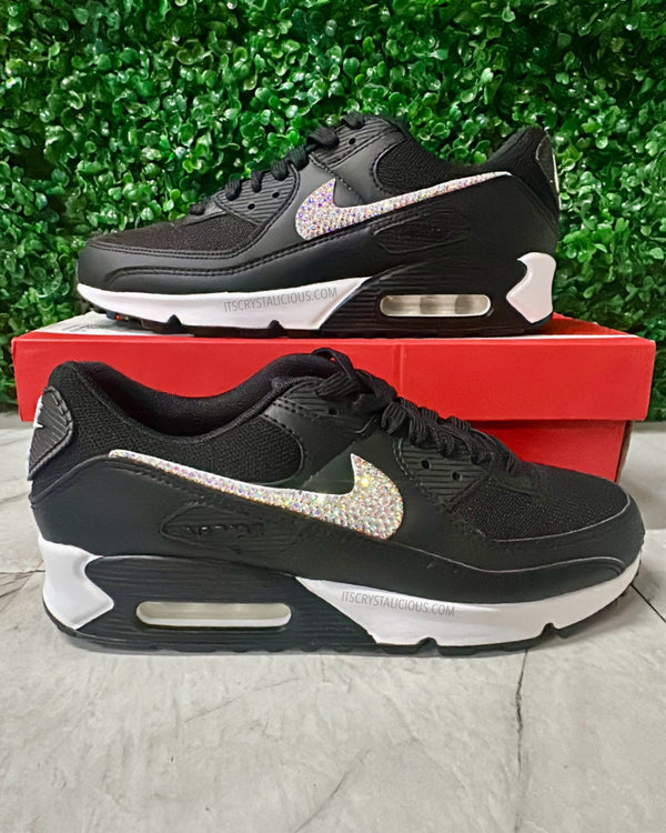 Nike Air Max 90 - Black/White/Crystal AB* - It's Crystalicious®