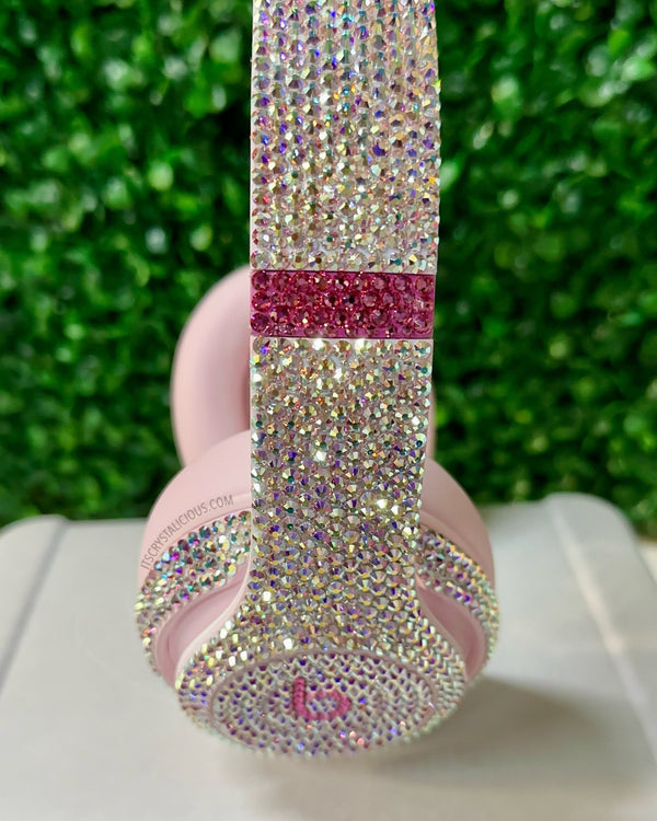 Limited Edition Soft Pink Beats By Dre Crystal Headphones - Studio Pro * - It's Crystalicious®