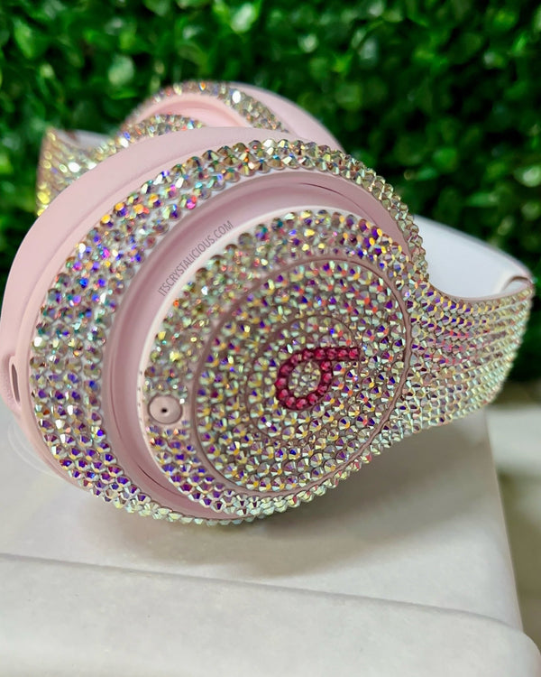 Limited Edition Soft Pink Beats By Dre Crystal Headphones - Studio Pro * - It's Crystalicious®