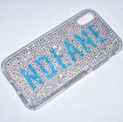 Crystal Block Name Phone Cover - Crystal/Aqua Bohemica* - It's Crystalicious®