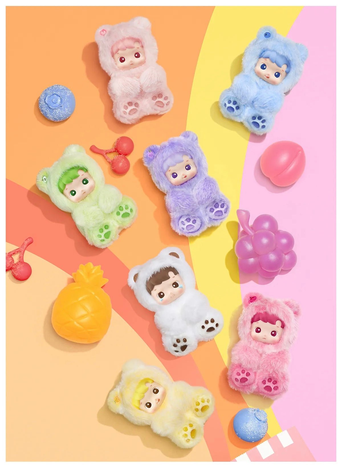 RTS - Green Apple - Crystal HACIPUPU Gummy Bear Series - Vinyl Plush Pendant* - It's Crystalicious®