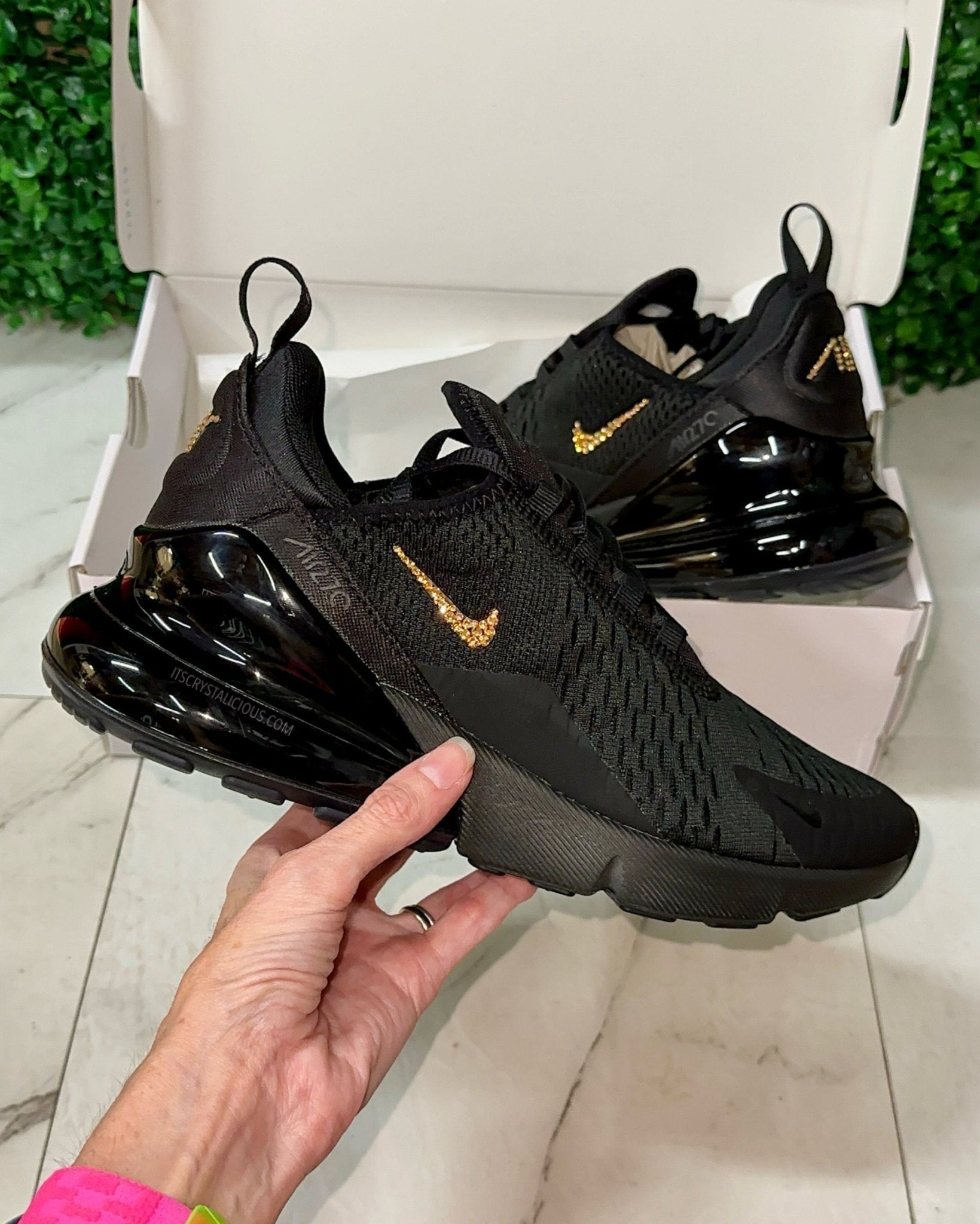 Nike Air Max 270 Triple Black/Golden Honey - Minimal* - It's Crystalicious®