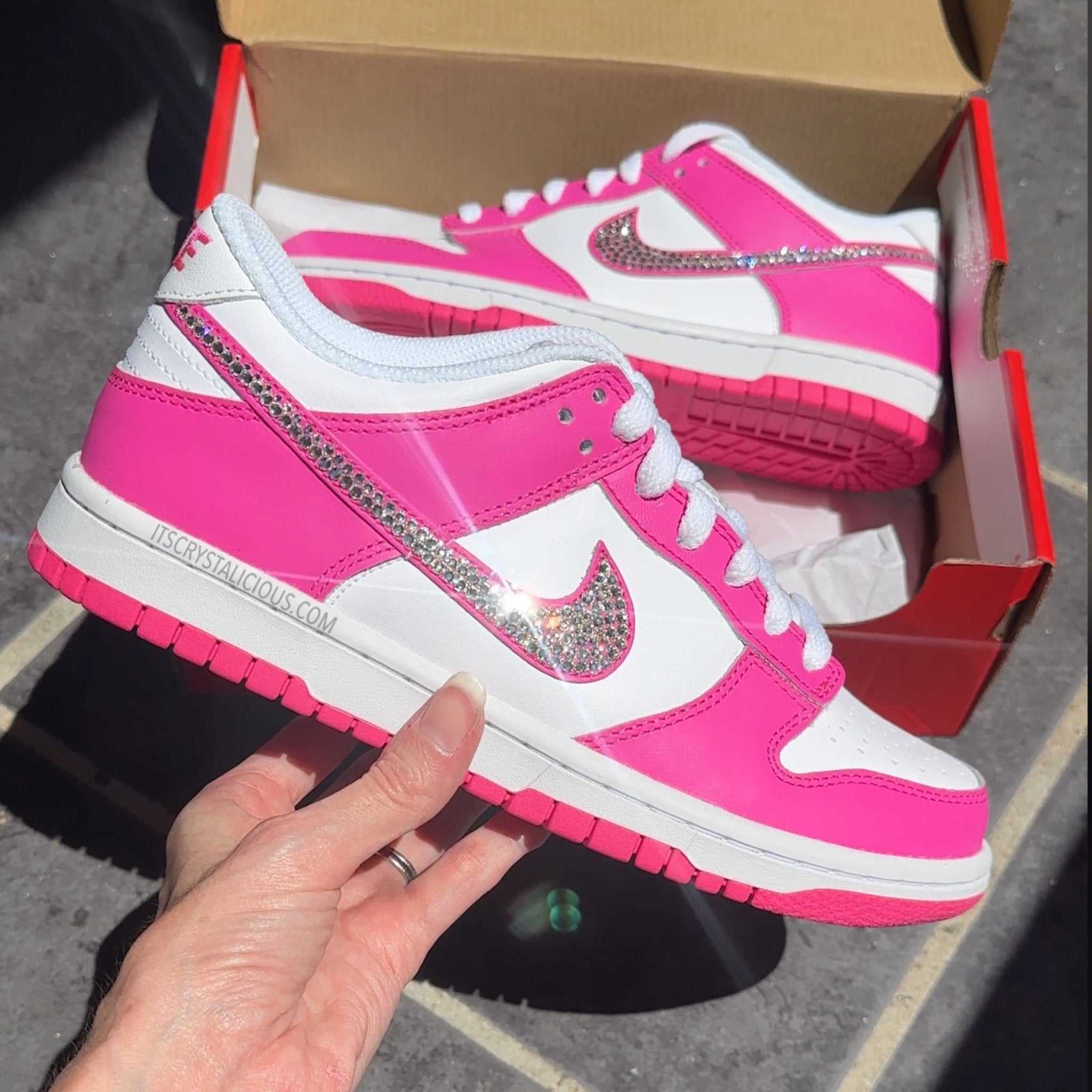 RTS - Dunks - Laser Fuchsia - Size US 6.5/5Y* - It's Crystalicious®