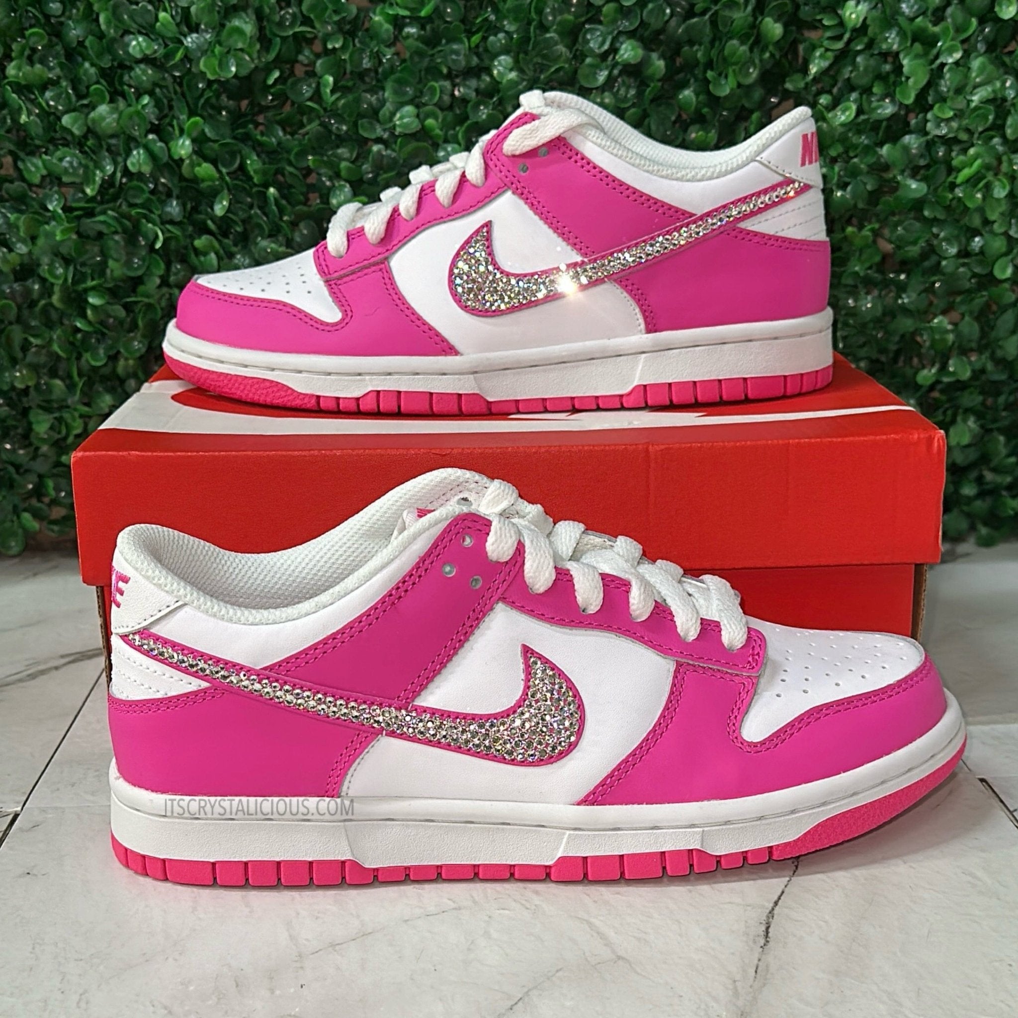 RTS - Dunks - Laser Fuchsia - Size US 6.5/5Y* - It's Crystalicious®