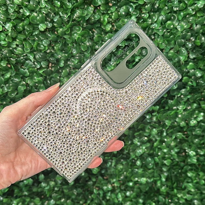 Multi Crystal Grip Bumper Phone Cover - Clear/Crystal *
