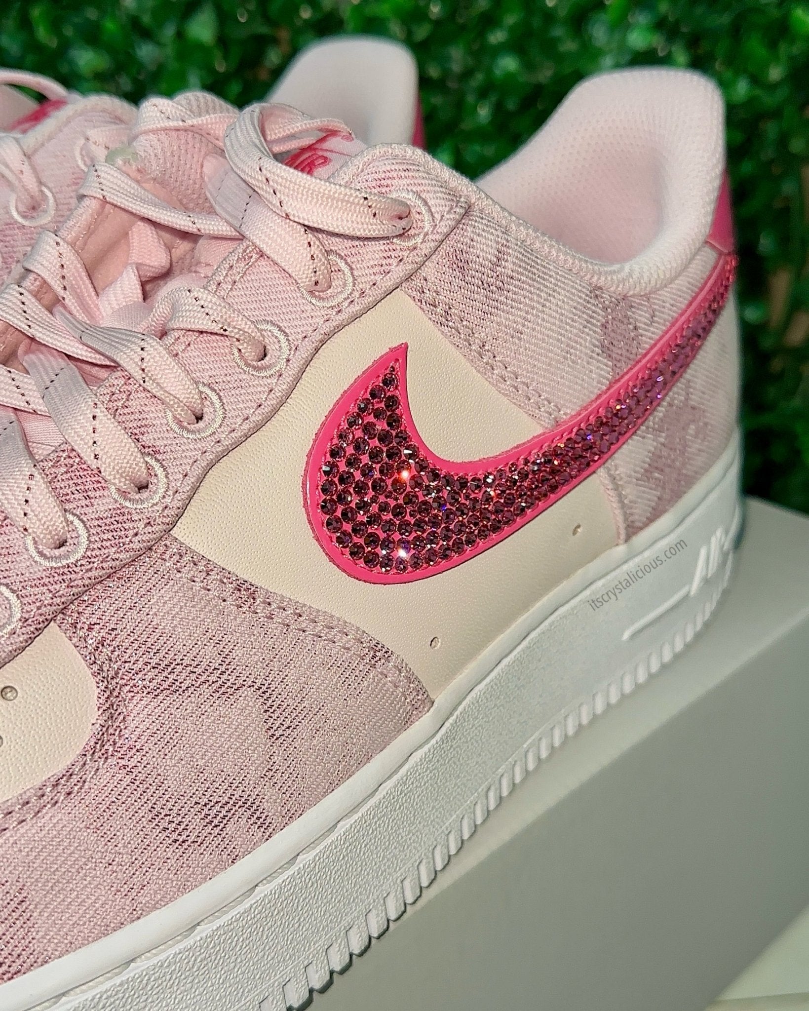 Nike Air Force 1 - Pink Denim * - It's Crystalicious®