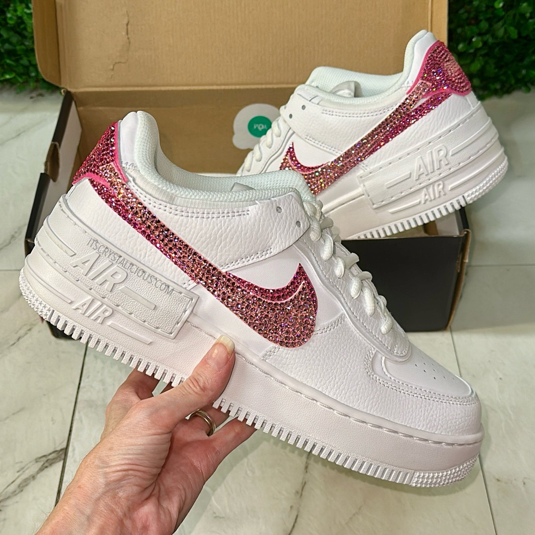 Nike Air Force 1 Shadow - Lt Rose/Rose * - It's Crystalicious®