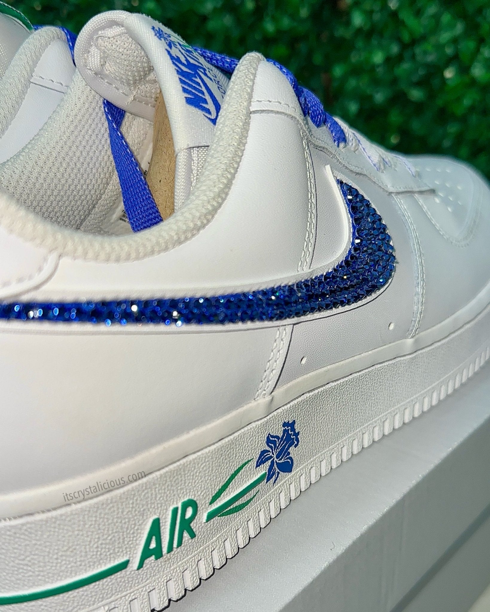 Nike Air Force 1 - Blue Hibiscus * - It's Crystalicious®