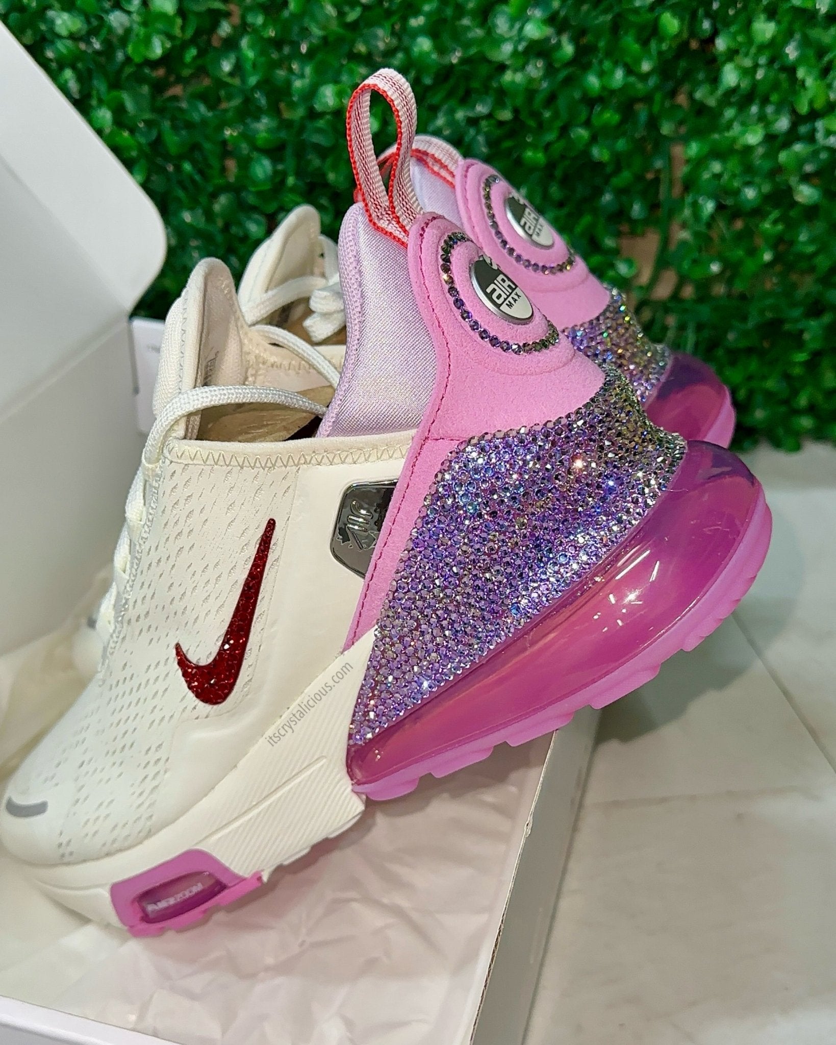 Nike Air Max 270 Premium - Light Magenta Custom Crystal - It's Crystalicious®