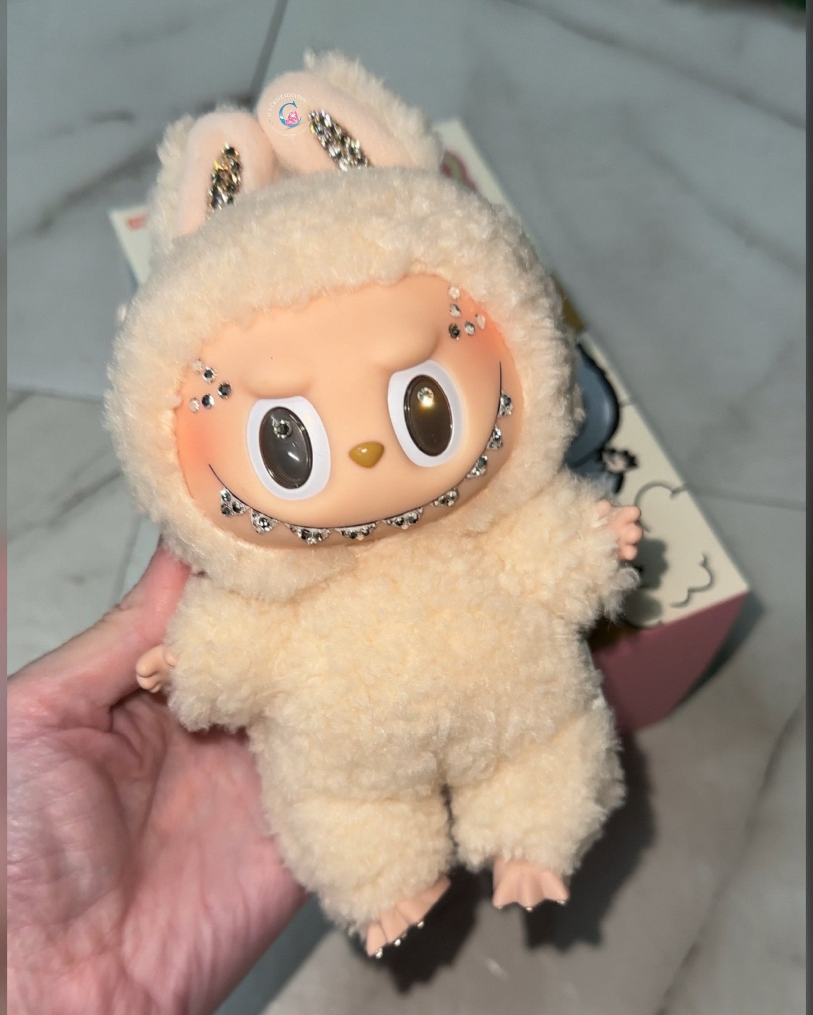 RTS - Soymilk - Crystal LABUBU THE MONSTERS - Exciting Macaron Vinyl Face* - It's Crystalicious®