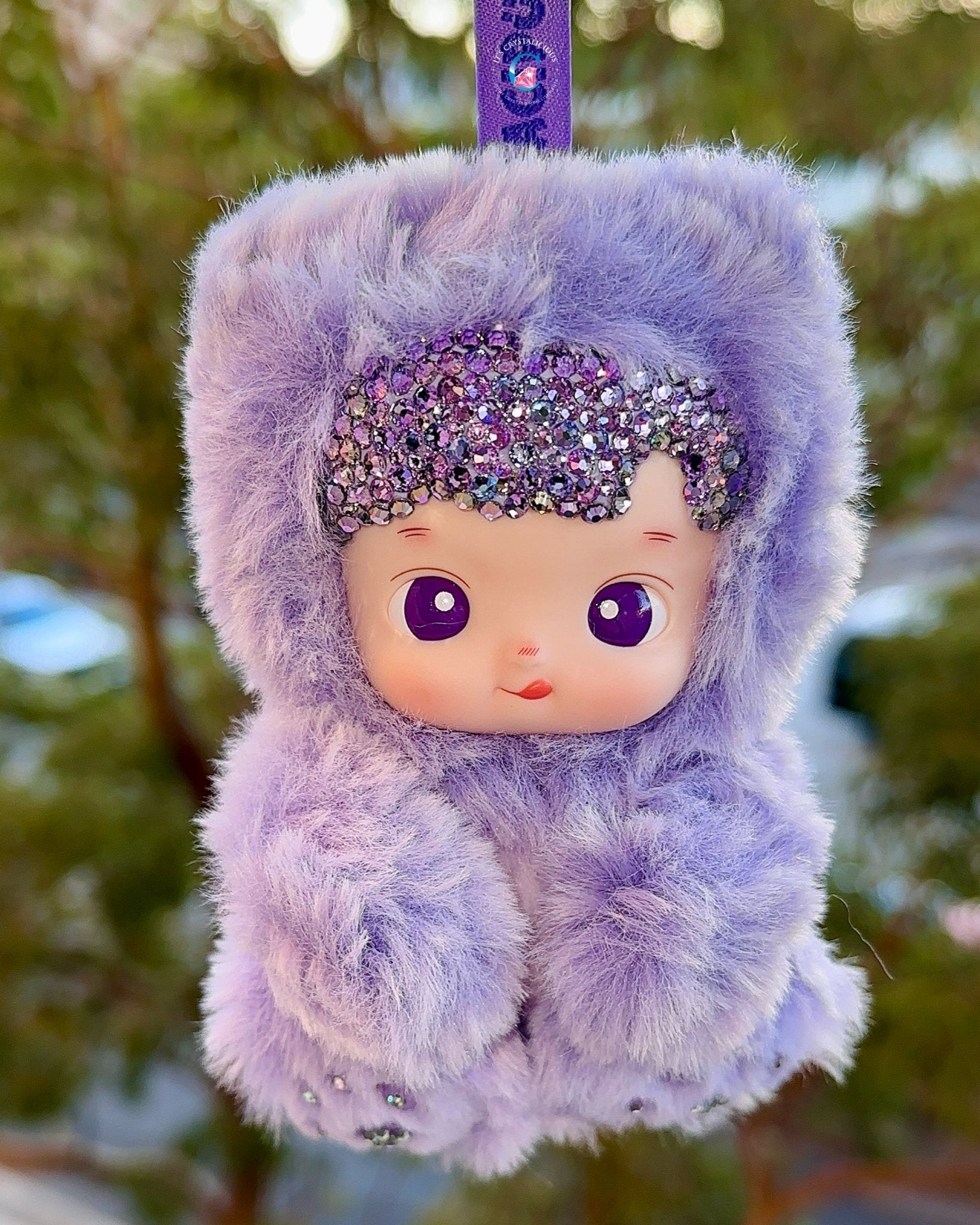 RTS - Grape - Crystal HACIPUPU Gummy Bear Series - Vinyl Plush Pendant* - It's Crystalicious®