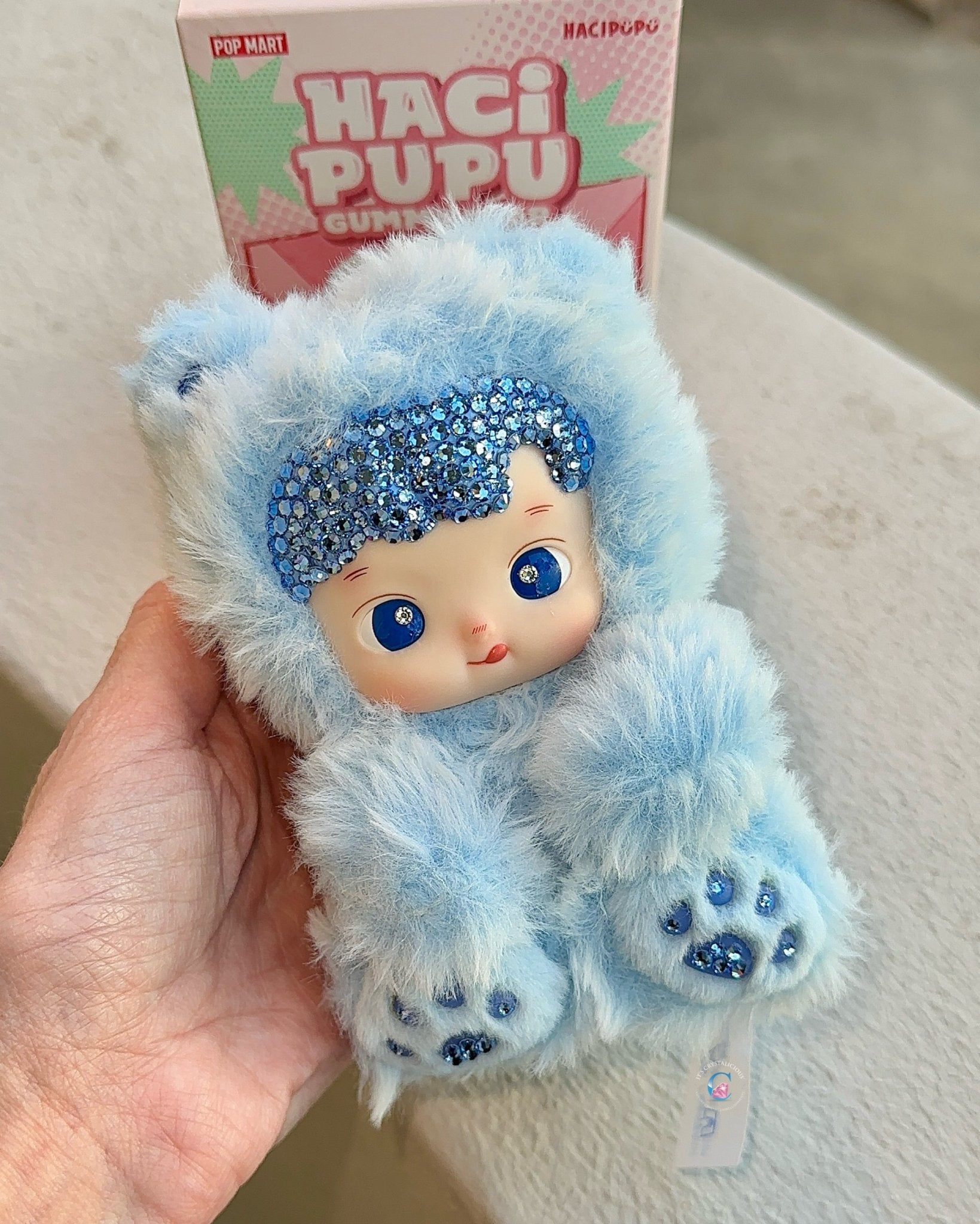 RTS - Blueberry - Crystal HACIPUPU Gummy Bear Series - Vinyl Plush Pendant* - It's Crystalicious®