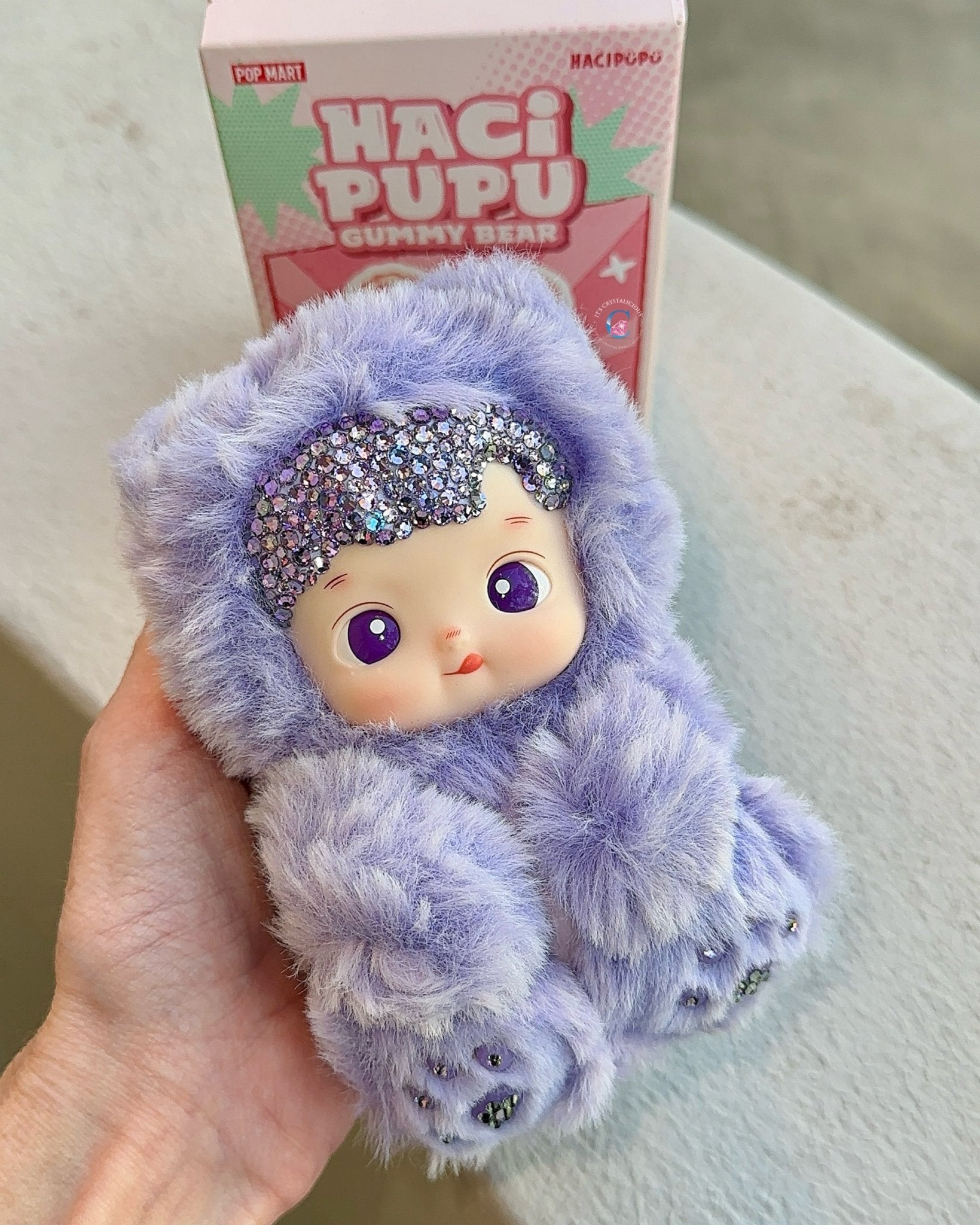 RTS - Grape - Crystal HACIPUPU Gummy Bear Series - Vinyl Plush Pendant* - It's Crystalicious®