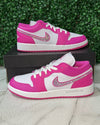 Jordan 1 - White/Fire Pink/Crystal AB - Lows*