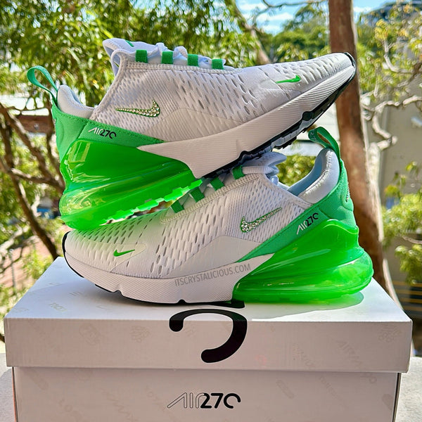 Nike Air Max 270 White Green Shock Minimal