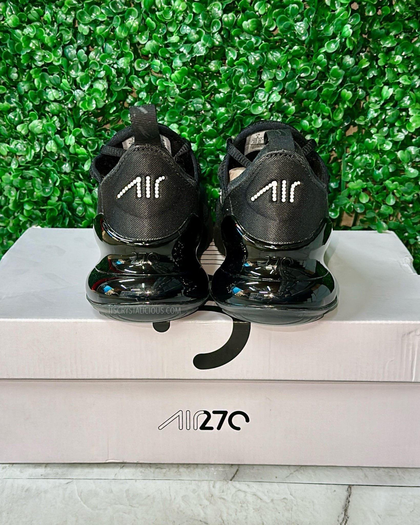 Nike Air Max 270 Triple Black/White Opal - Minimal* - It's Crystalicious®