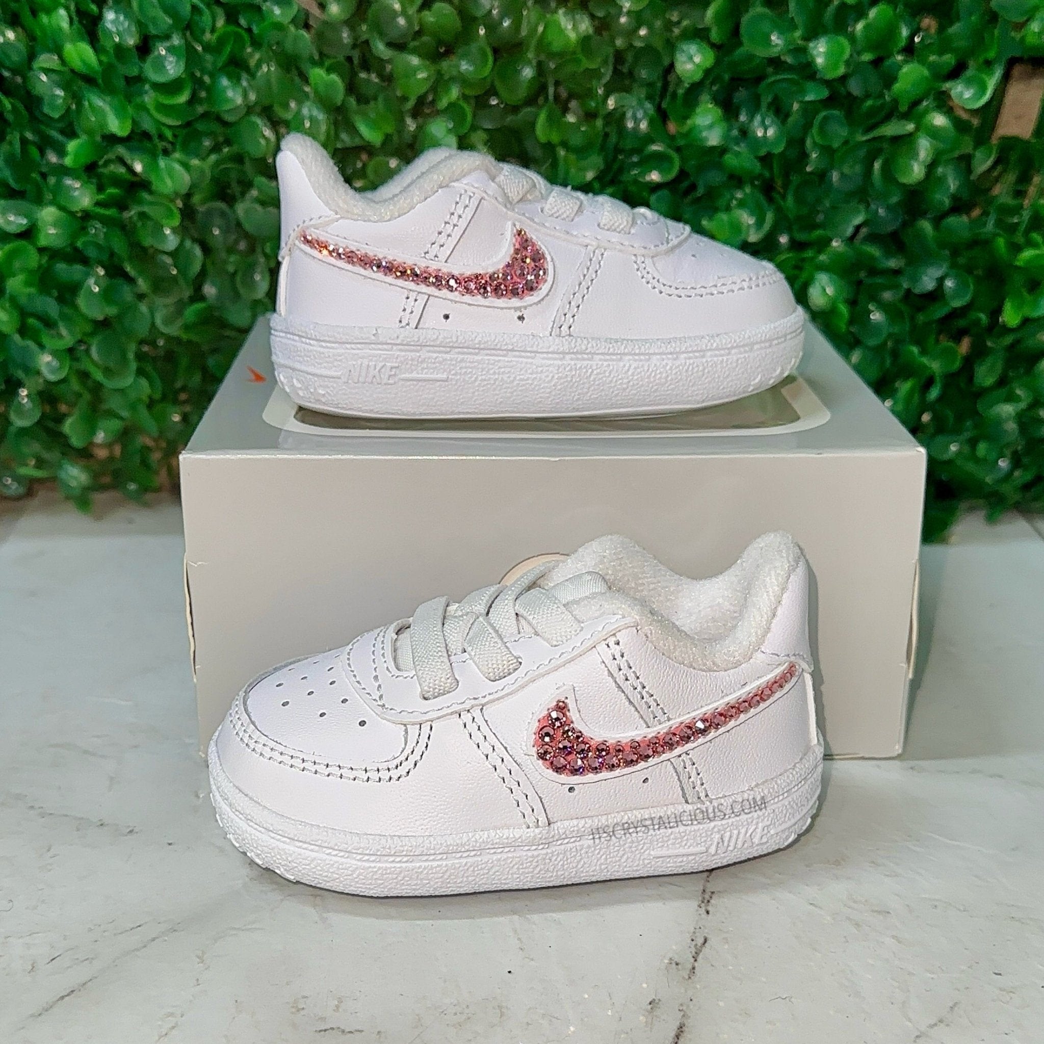 Baby Crib Crystal Nike Air Force 1 - Lt Rose* - It's Crystalicious®