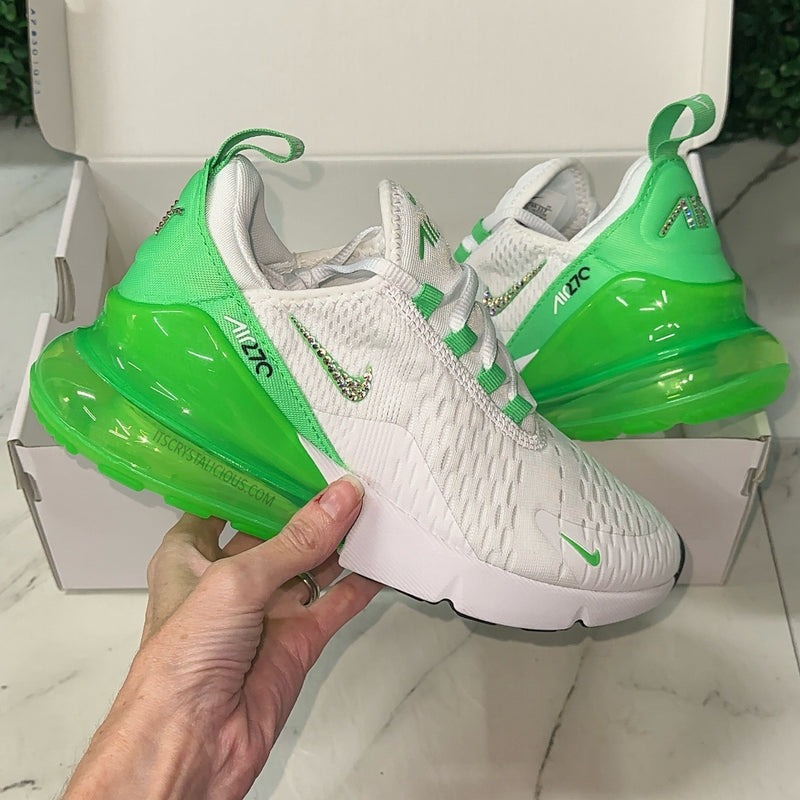 Nike Air Max 270 White/Green Shock/Crystal AB - Minimal*